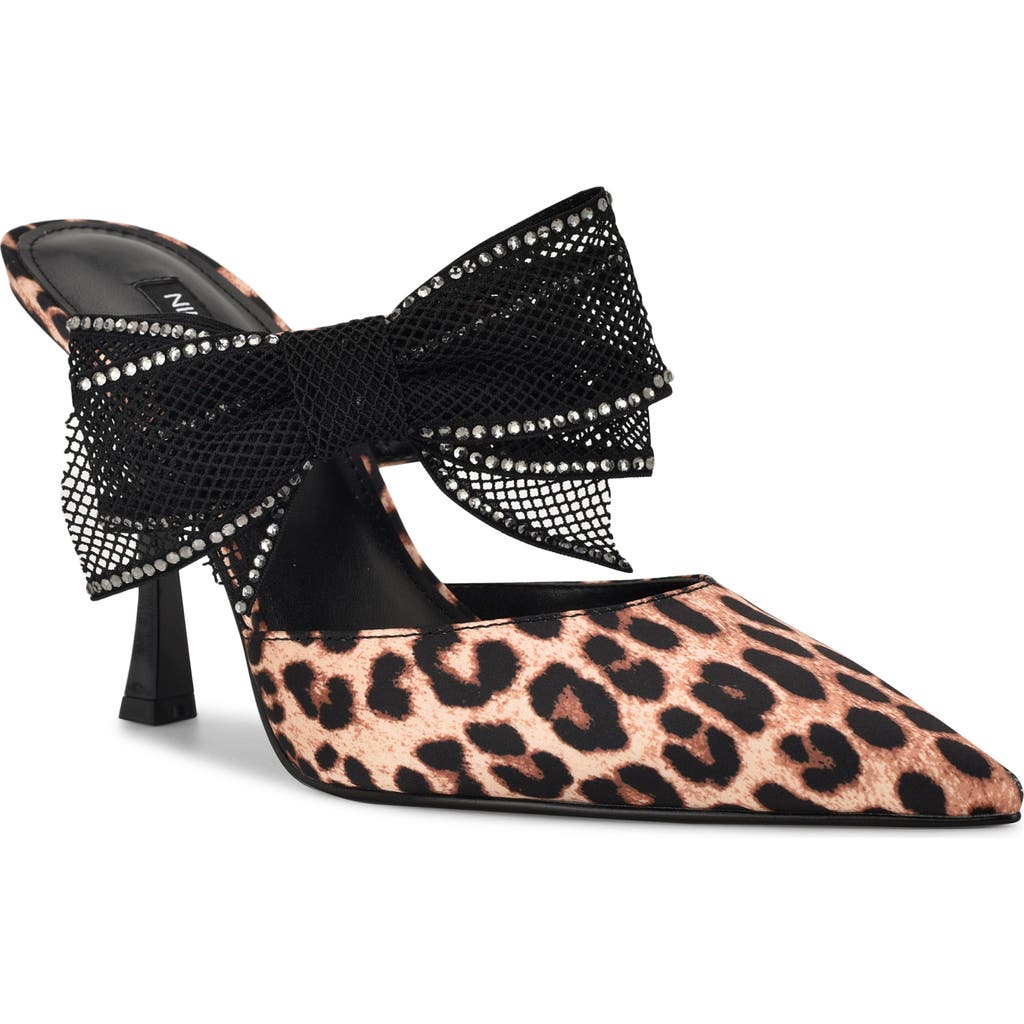 Nine West Women's Bowey Slip-on Pointy Toe Dress Pumps In Animal Print