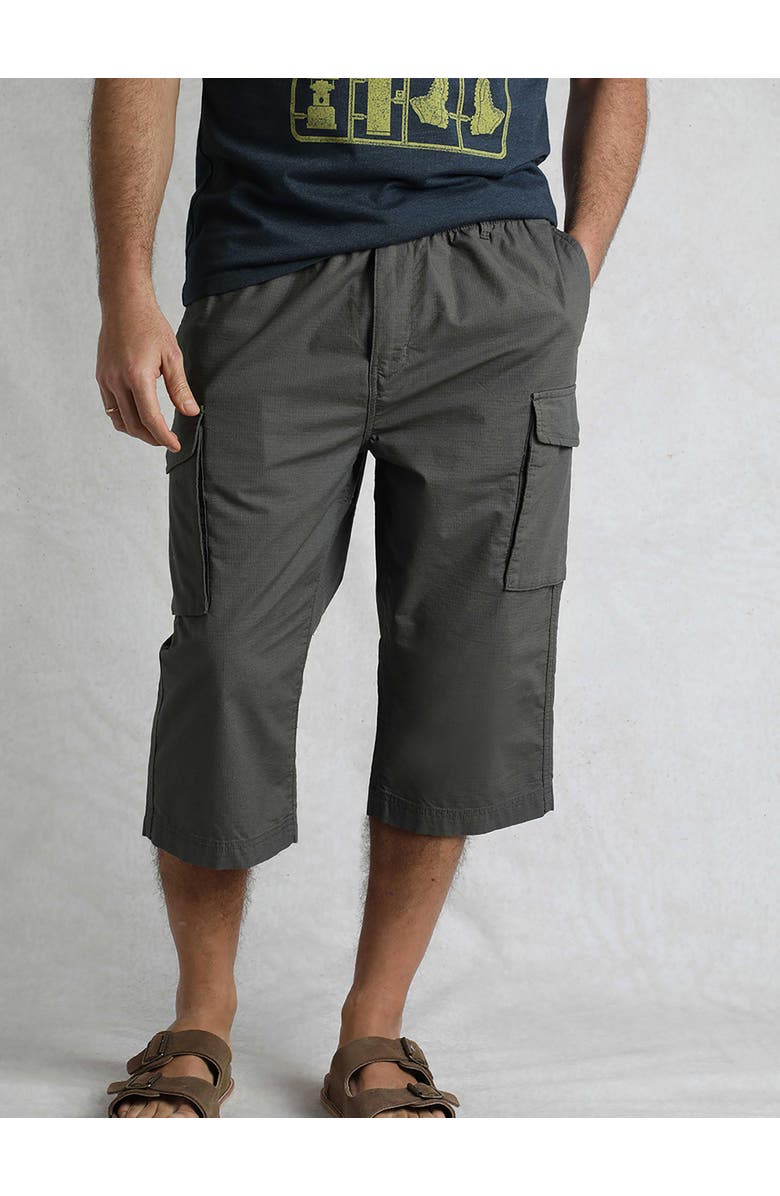 Weird Fish Summersville 3/4 Length Cargo Trousers, Main, color, Dark Grey