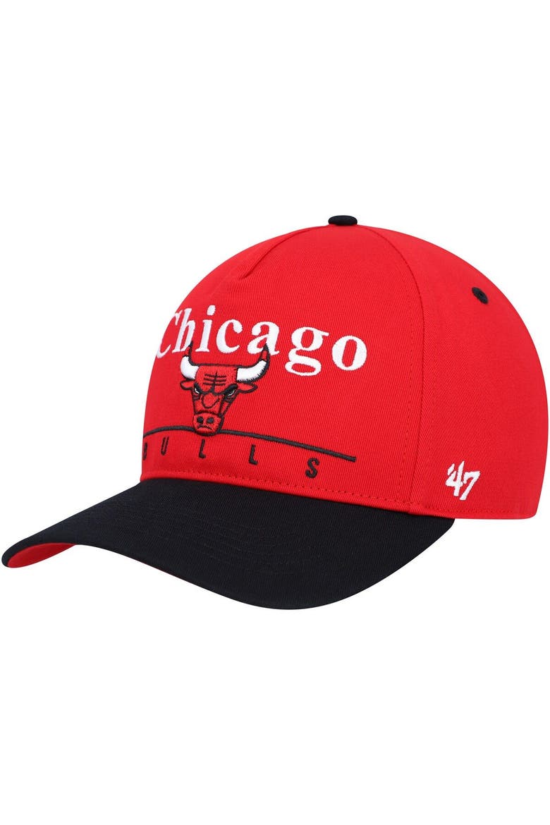 Men's '47 Red/Black Chicago Bulls Super Hitch Adjustable Hat, Main, color, Red