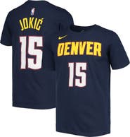 Nike Youth Nike Nikola Jokic Navy Denver Nuggets Logo Name & Number Performance T-Shirt