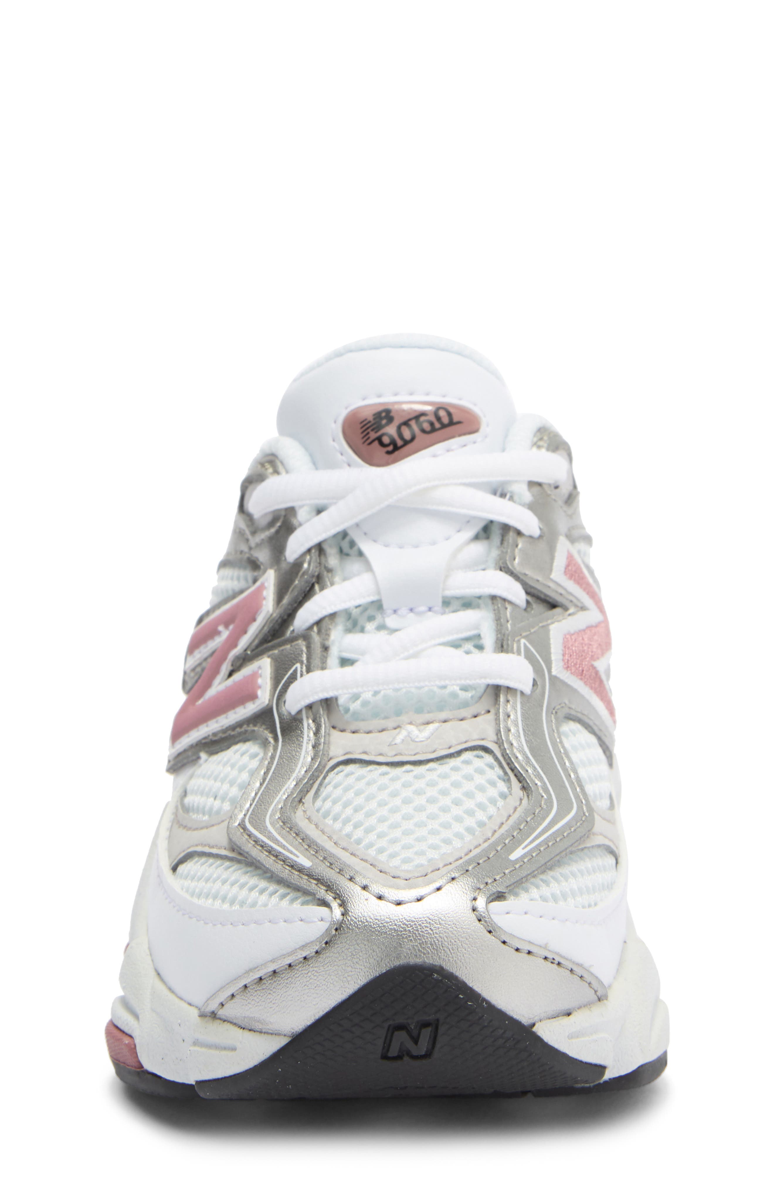 Kids' 9060 Sneaker, Alternate, color, NB 103 WHITE/ ROSEWOOD