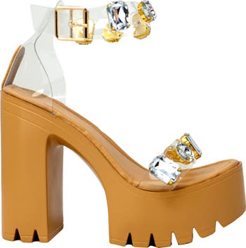 Crystal Platform Sandal