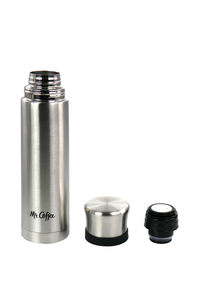 Mr. Coffee 23oz Stainless Steel Thermal Travel Bottle, Alternate, color, Metallic Silver