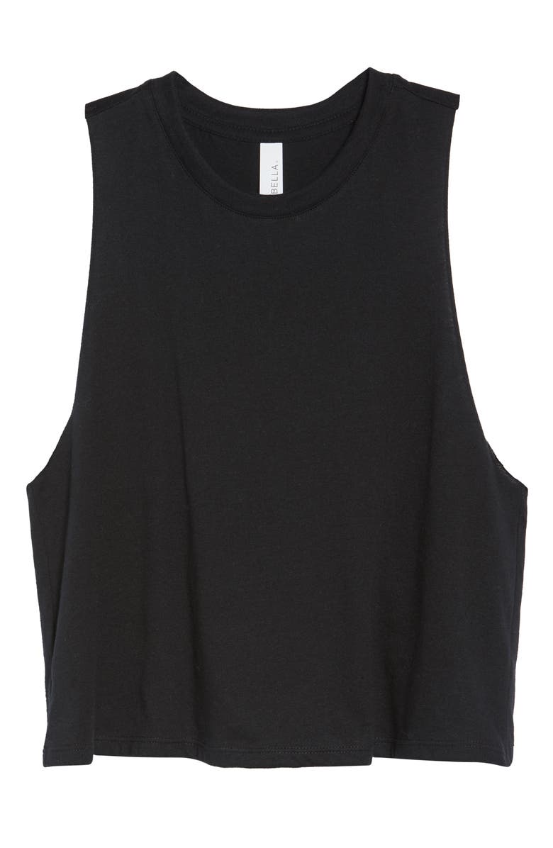 BELLA+CANVAS Racerback Crop Tank, Alternate, color, 