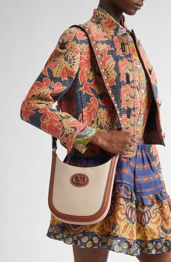 Valentino Garavani Small Antibes Canvas Hobo Bag | Nordstrom