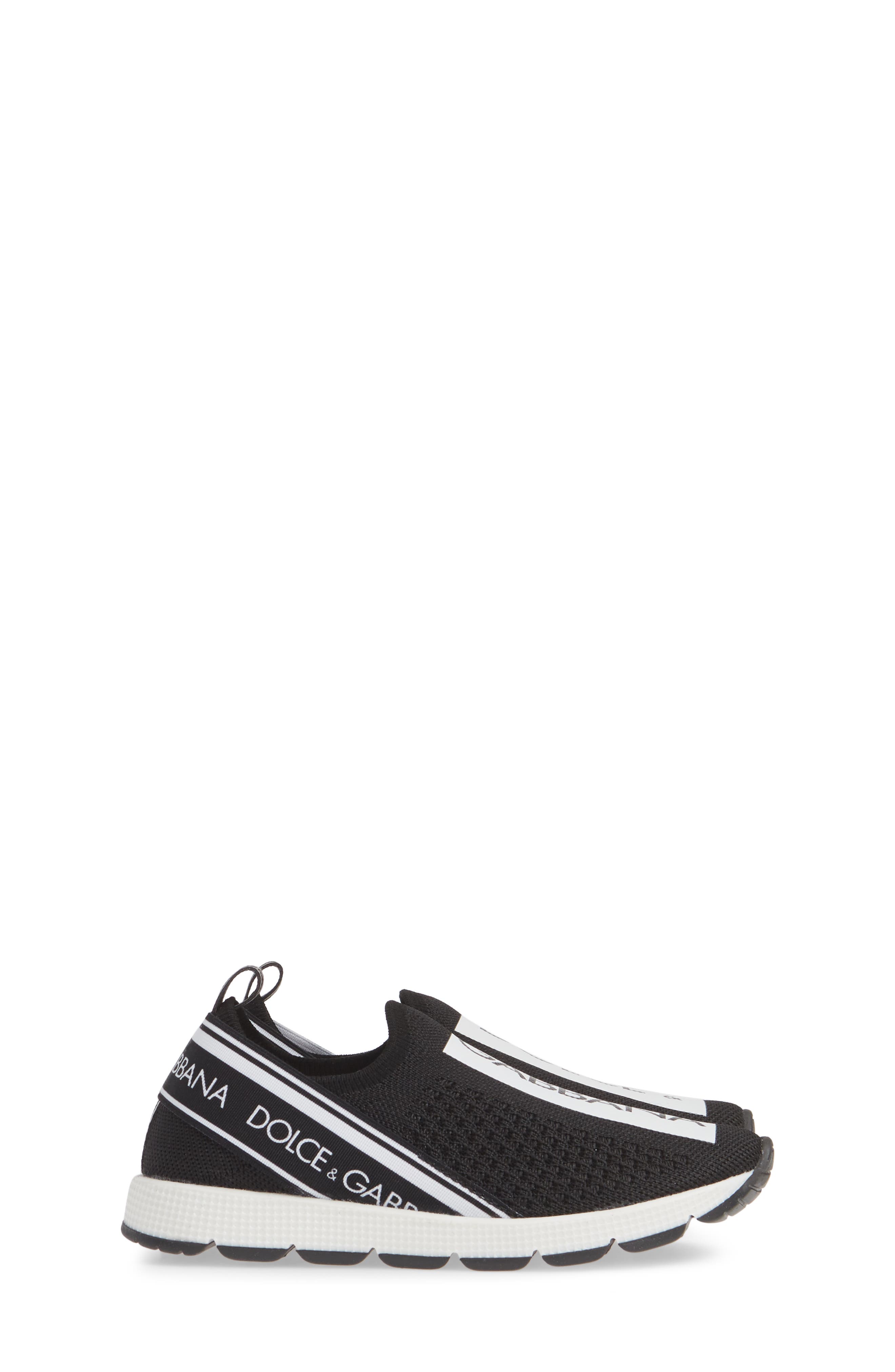Dolce&Gabbana Logo Knit Slip-On Sneaker, Alternate, color, 