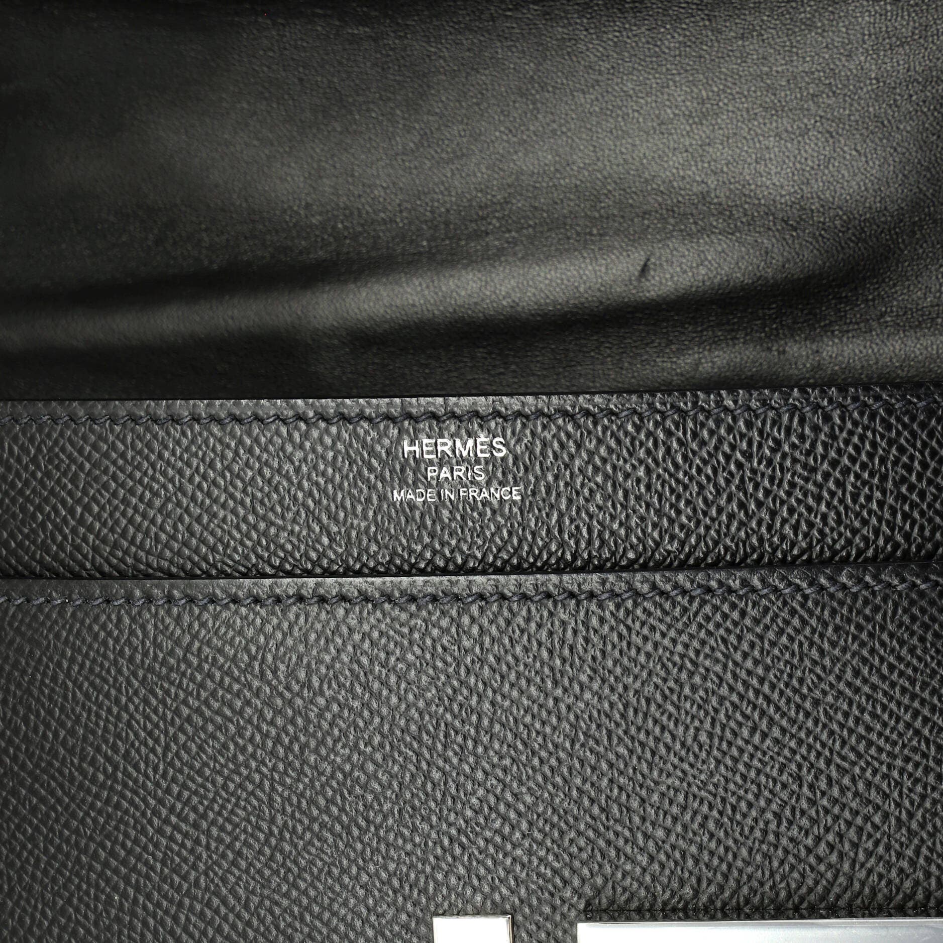 Pre-Owned Hermes Verrou Bag Epsom and Canvas 23, Alternate, color, Noir