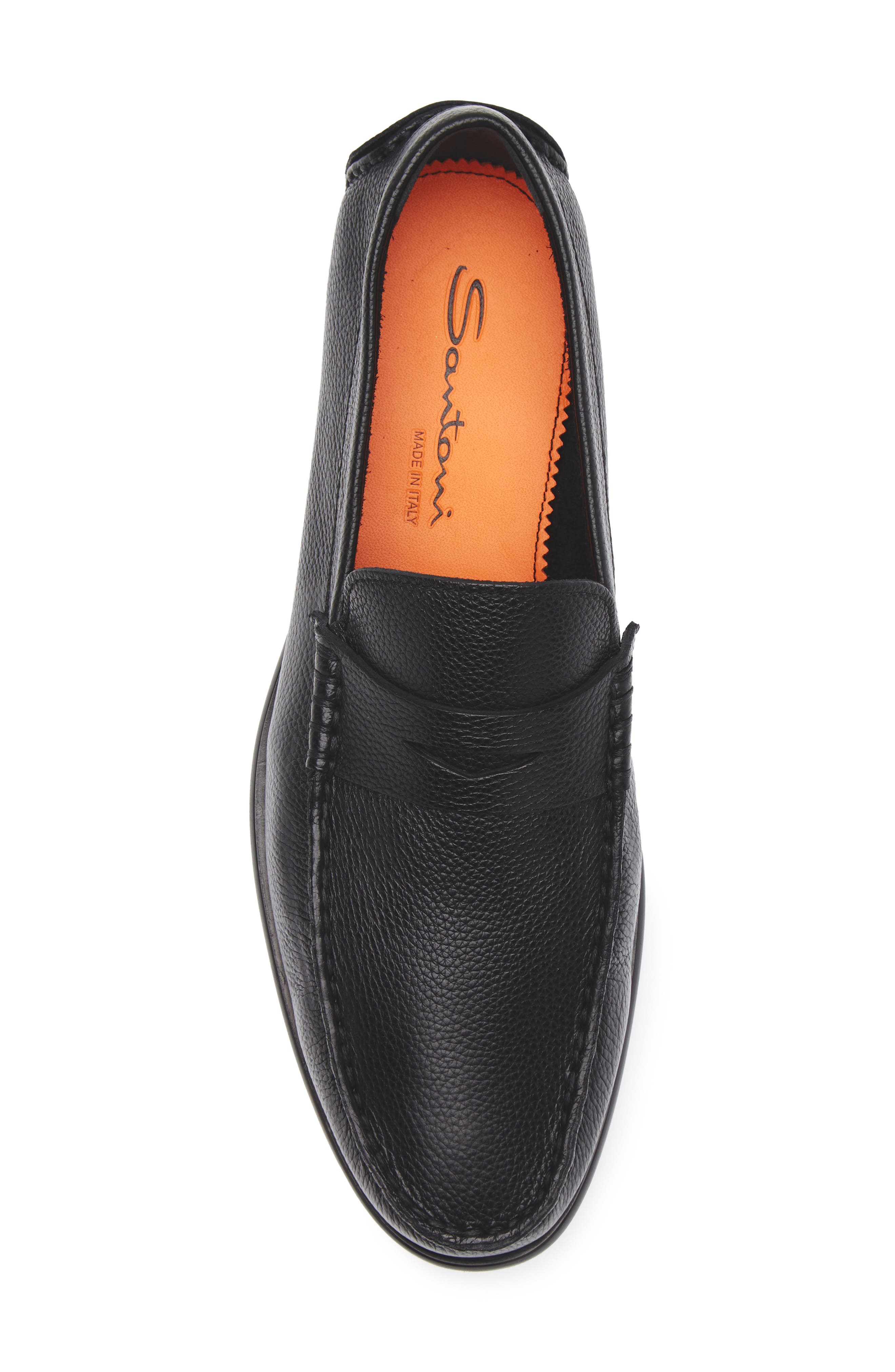Santoni Ikangia Penny Loafer, Alternate, color, Black