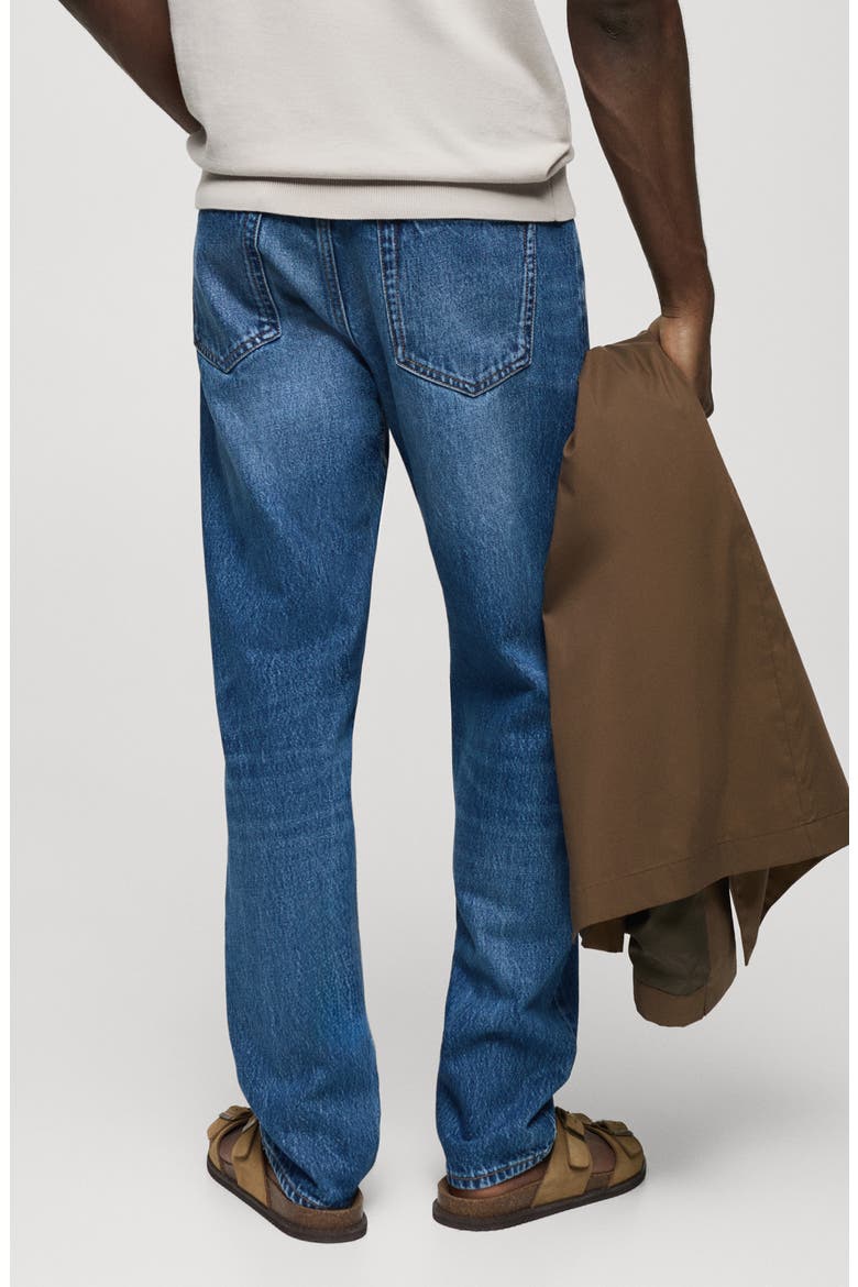 Bob Straight Leg Jeans, Alternate, color, DARK BLUE