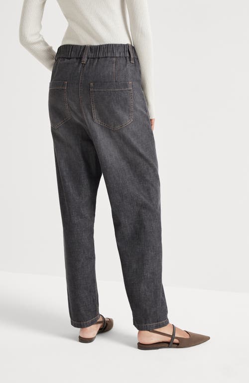 Brunello Cucinelli Five-pocket Trousers In Black