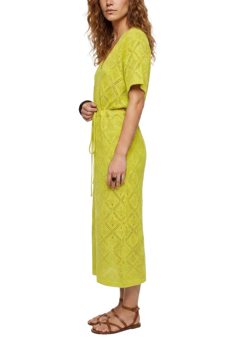 Santorina Knitted Midi Dress, Alternate, color, Green