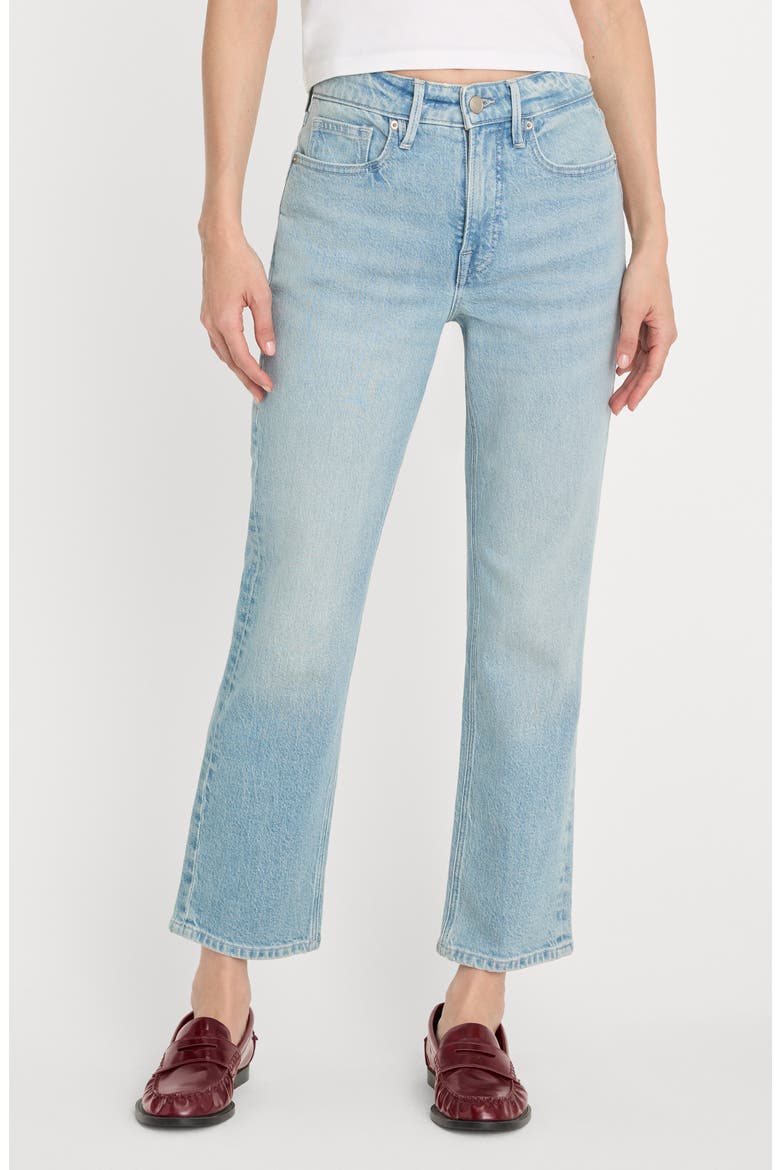 Good Icon High Waist Ankle Straight Leg Jeans, Main, color, INDIGO1137