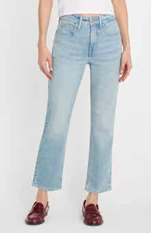 Good Icon High Waist Ankle Straight Leg Jeans