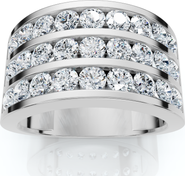 Bliss Diamond Men's 2.70Ct Diamond Anniversary Wedding Ring Gold Lab Grown