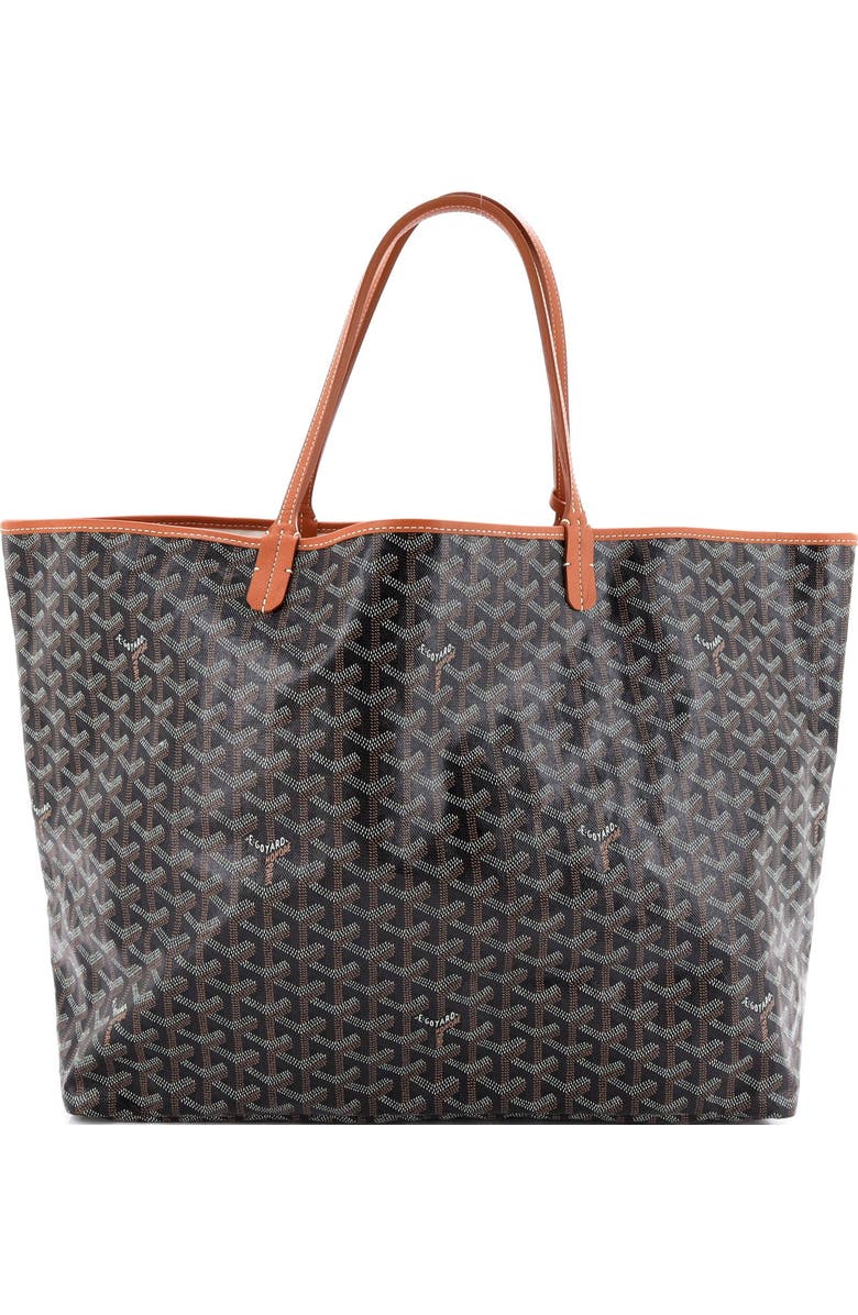 Pre-Owned Goyard Saint Louis Tote Coated Canvas GM, Main, color, Black