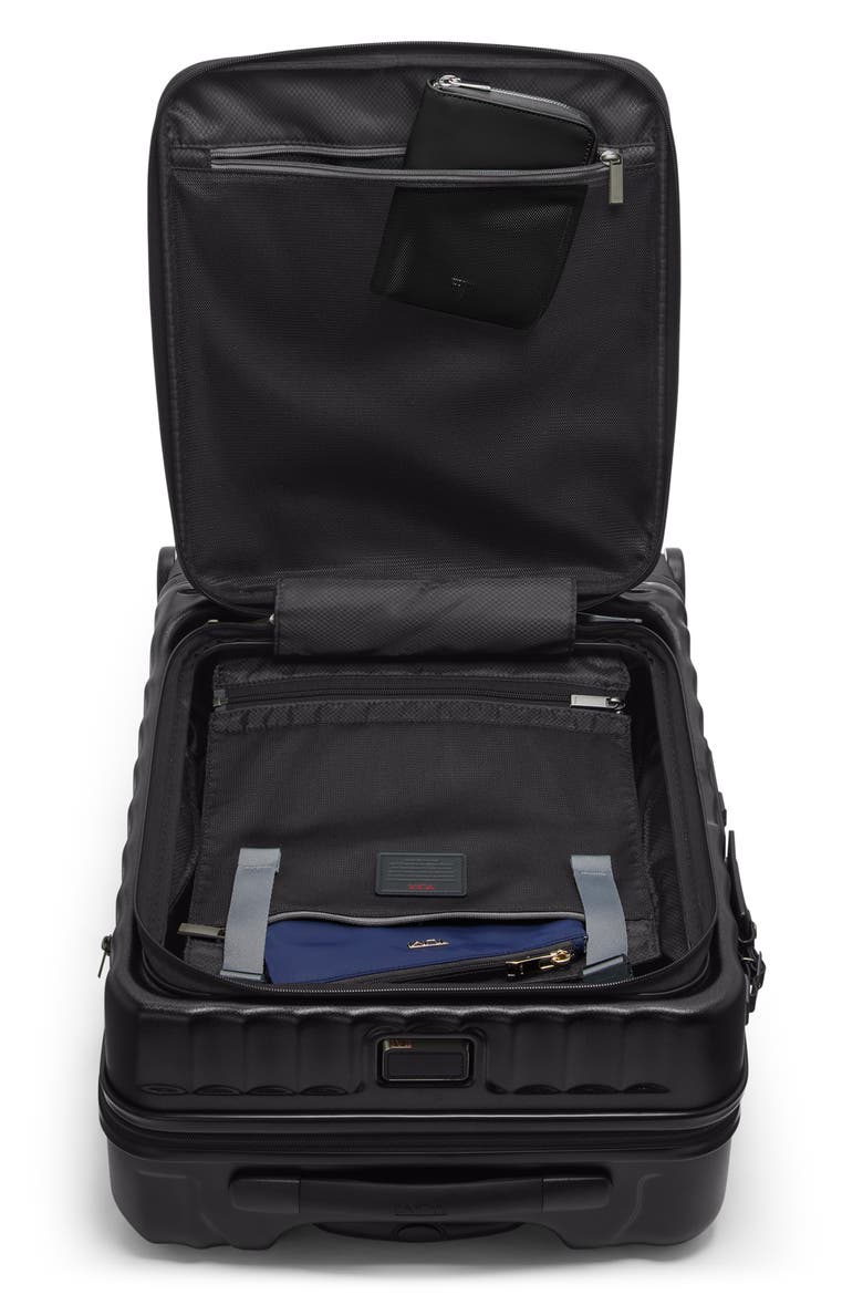 19 Degree Large Front Access Carry-On, Alternate, color, BLACK TEXTURE