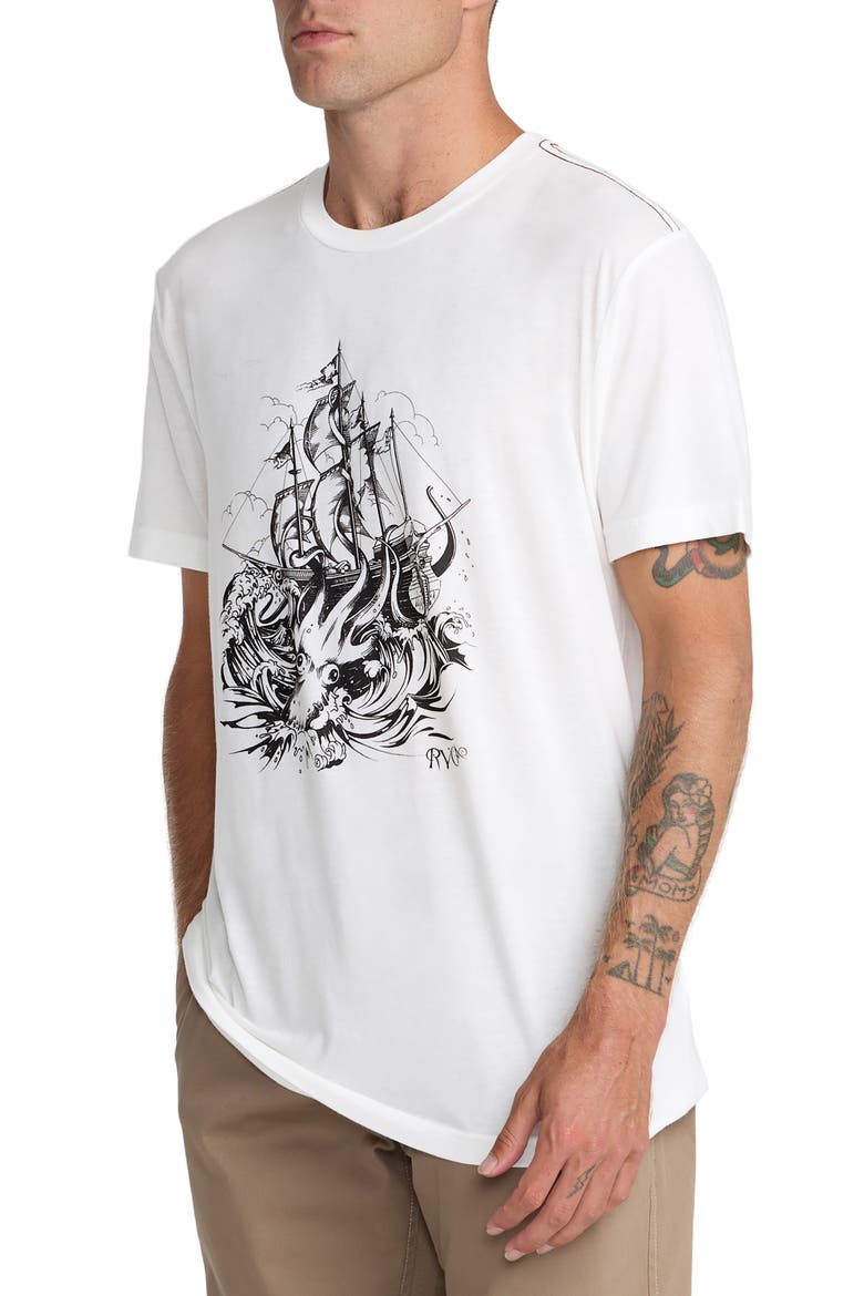 High Seas Trim Fit Graphic T-Shirt, Alternate, color, ANTIQUE WHITE