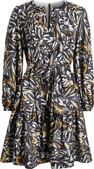 Julia Jordan Floral Long Sleeve Dress