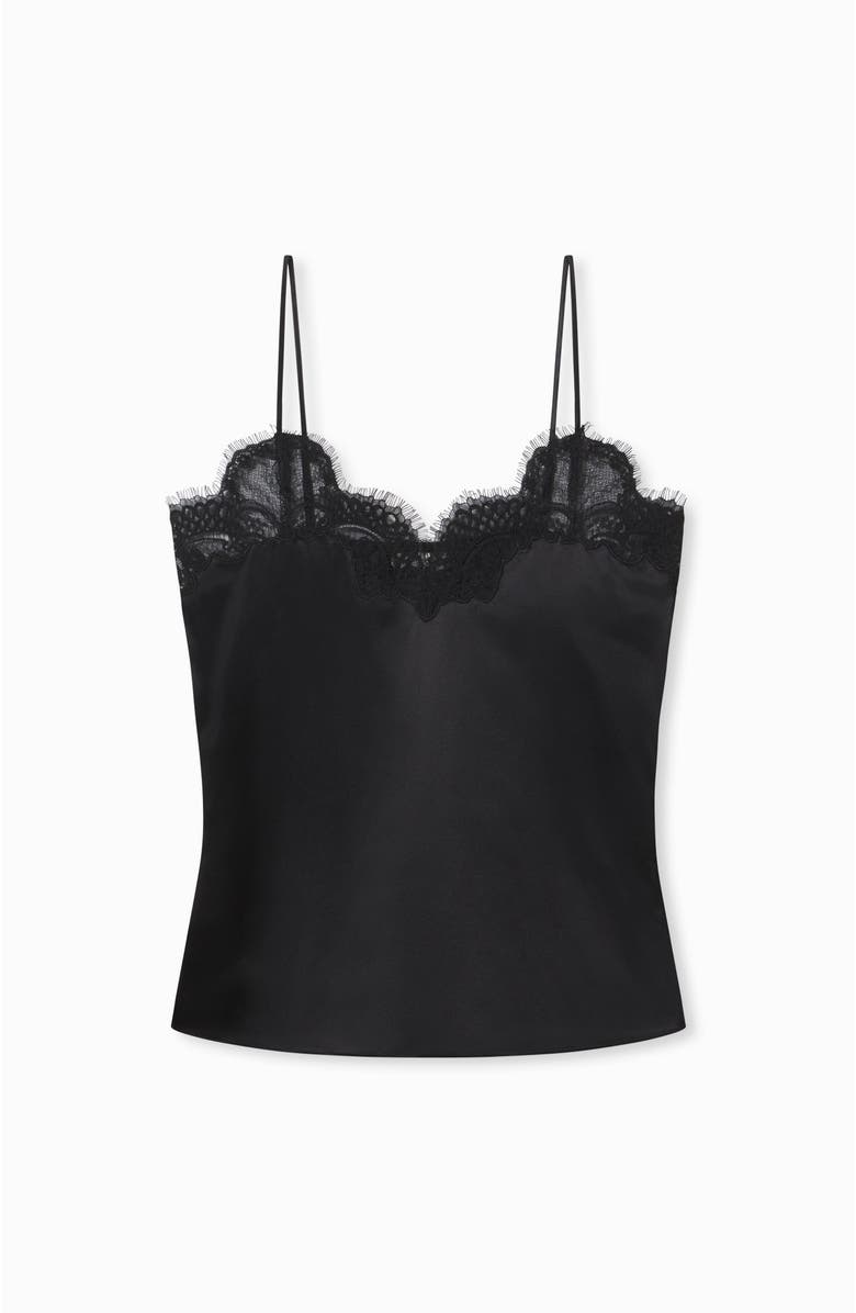 CO Lace Camisole in Silk, Alternate, color, 