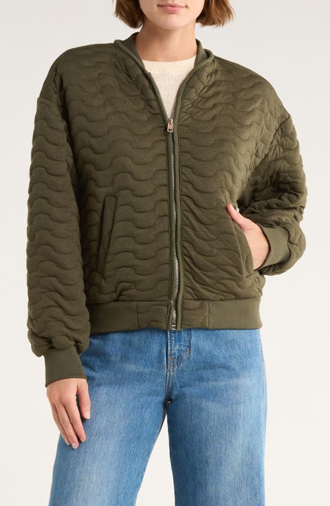 Quilted Bomber Jacket