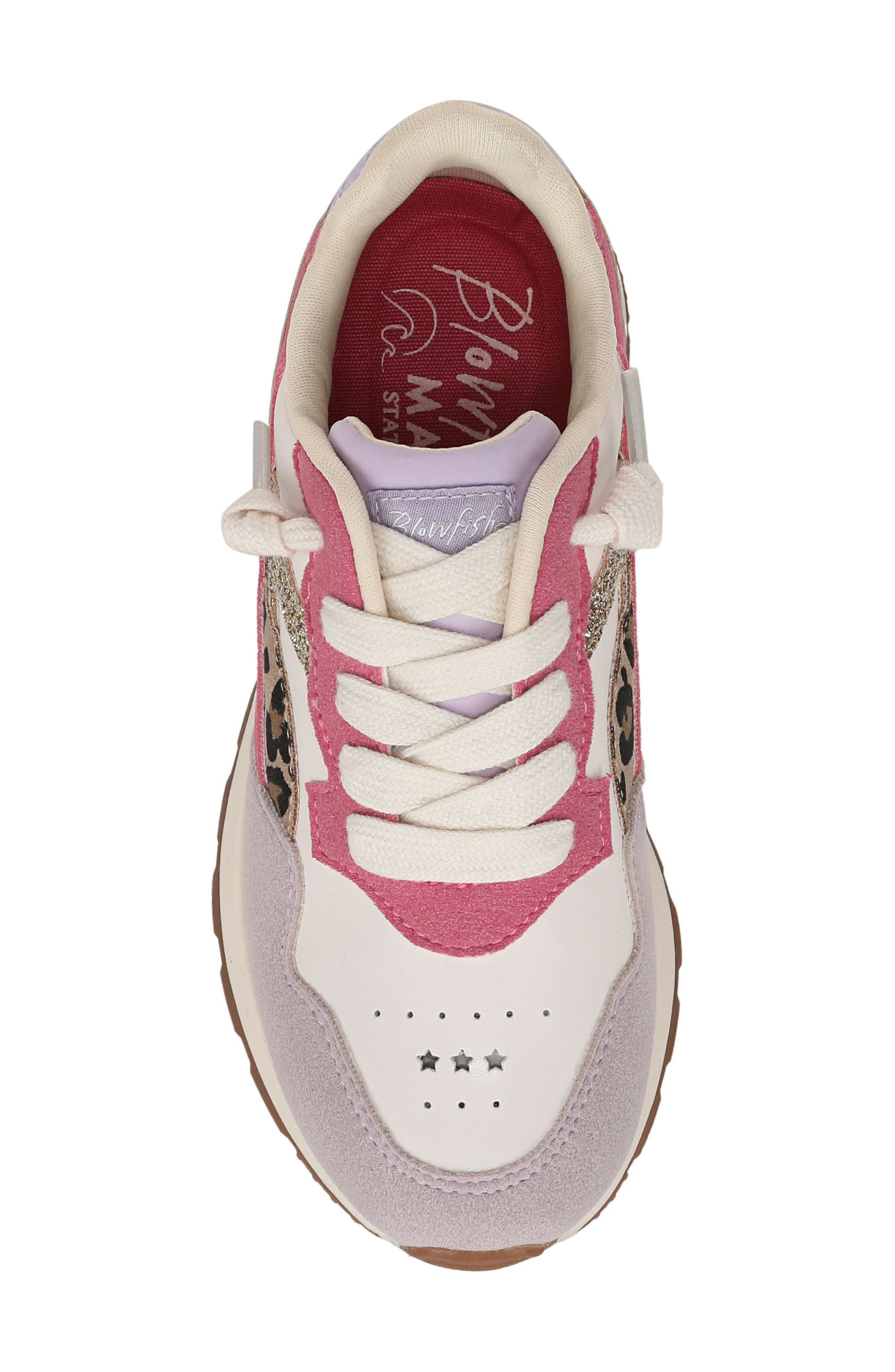 Kids' Valley Sneaker, Alternate, color, PINK MULTI FAUX SUEDE