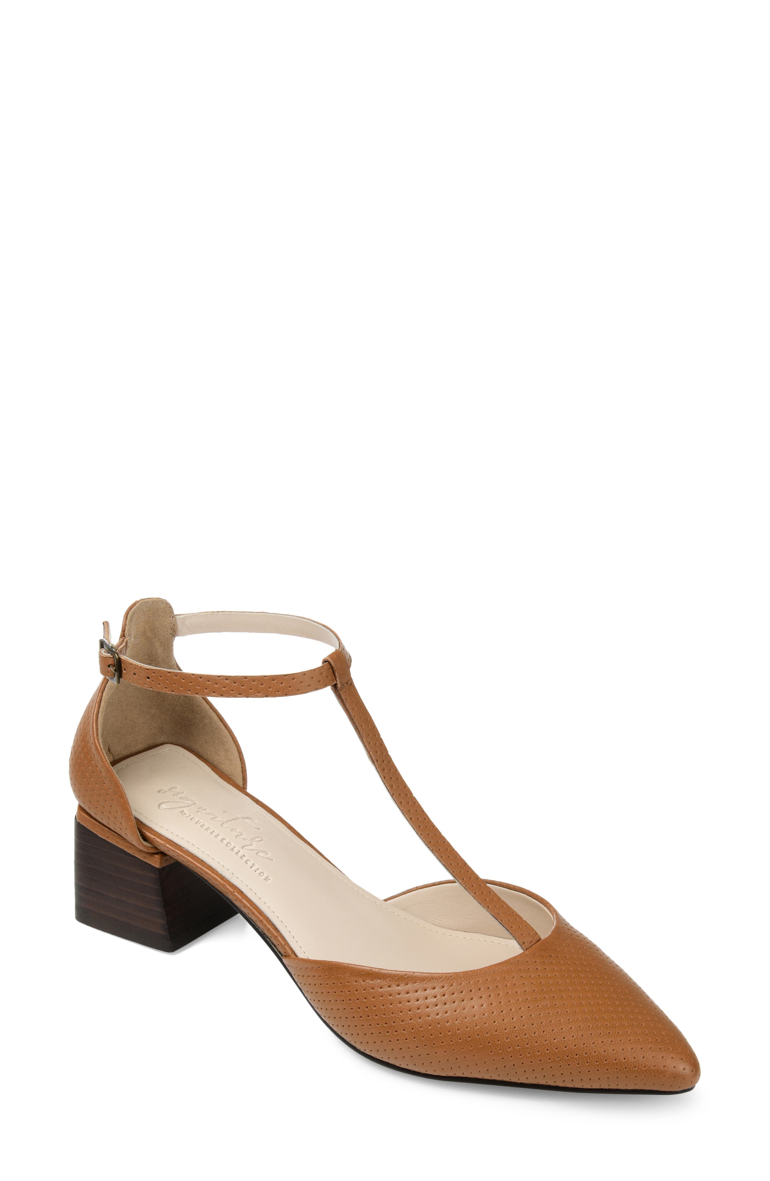 Journee Collection Cameela T-Strap Pointed Toe Pump