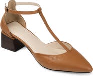 Journee Collection Cameela T-Strap Pointed Toe Pump
