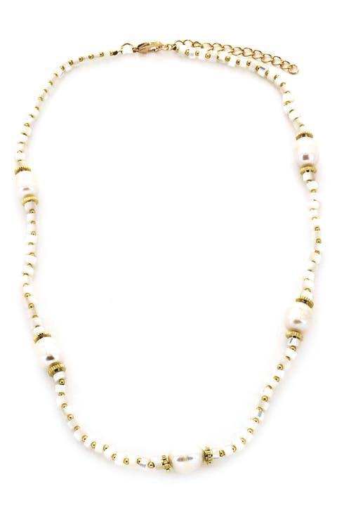 Cultured Freshwater Pearl Beaded Necklace