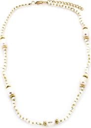 Panacea Cultured Freshwater Pearl Beaded Necklace