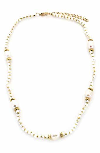 Panacea Cultured Freshwater Pearl Beaded Necklace