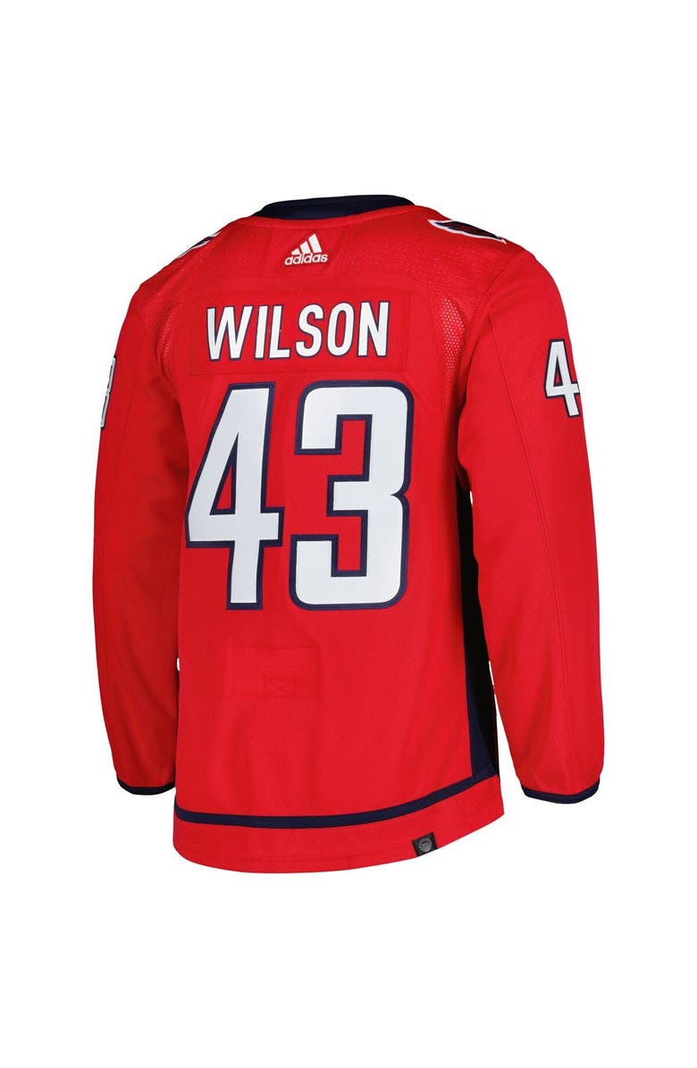 adidas Men's adidas Tom Wilson Red Washington Capitals Home Primegreen Authentic Player Jersey, Alternate, color, 