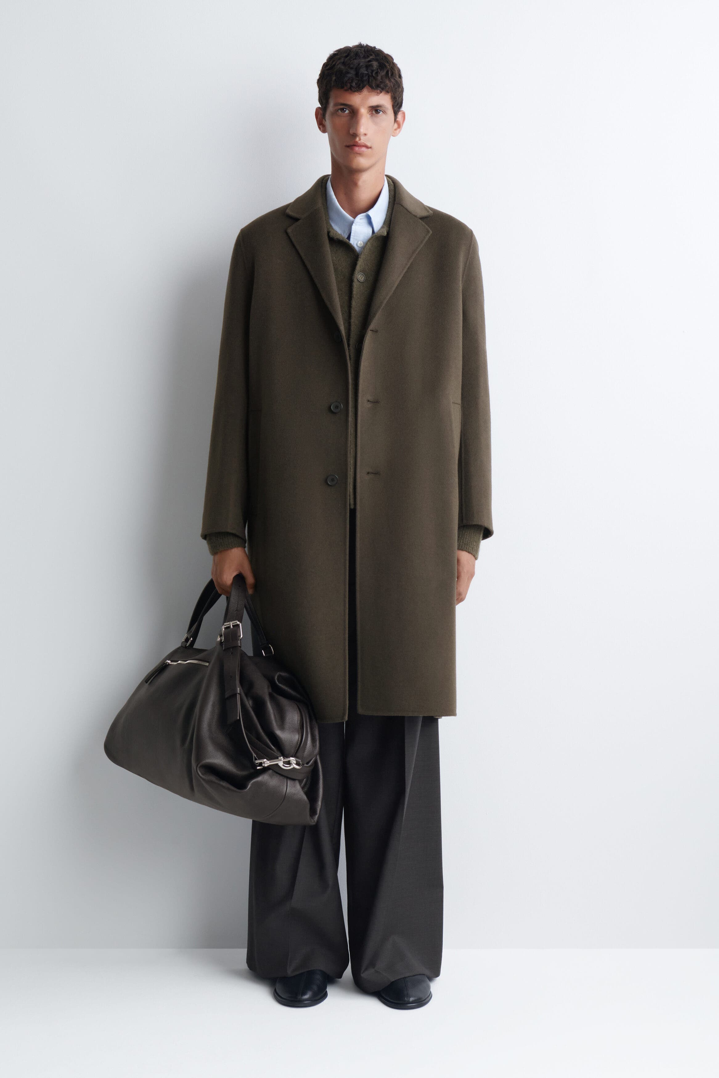 Departure Duffle Bag - Leather, Alternate, color, BROWN