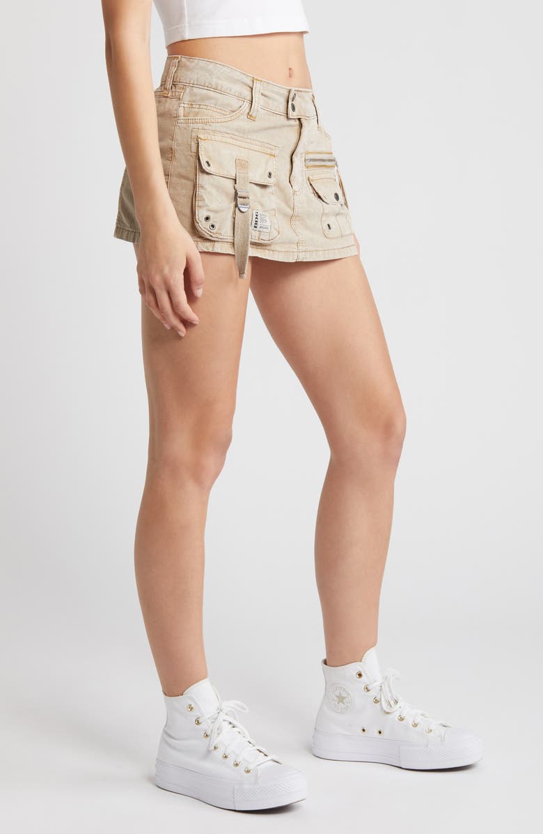 BDG Urban Outfitters Julia Cargo Miniskirt, Alternate, color, Cloud Grey