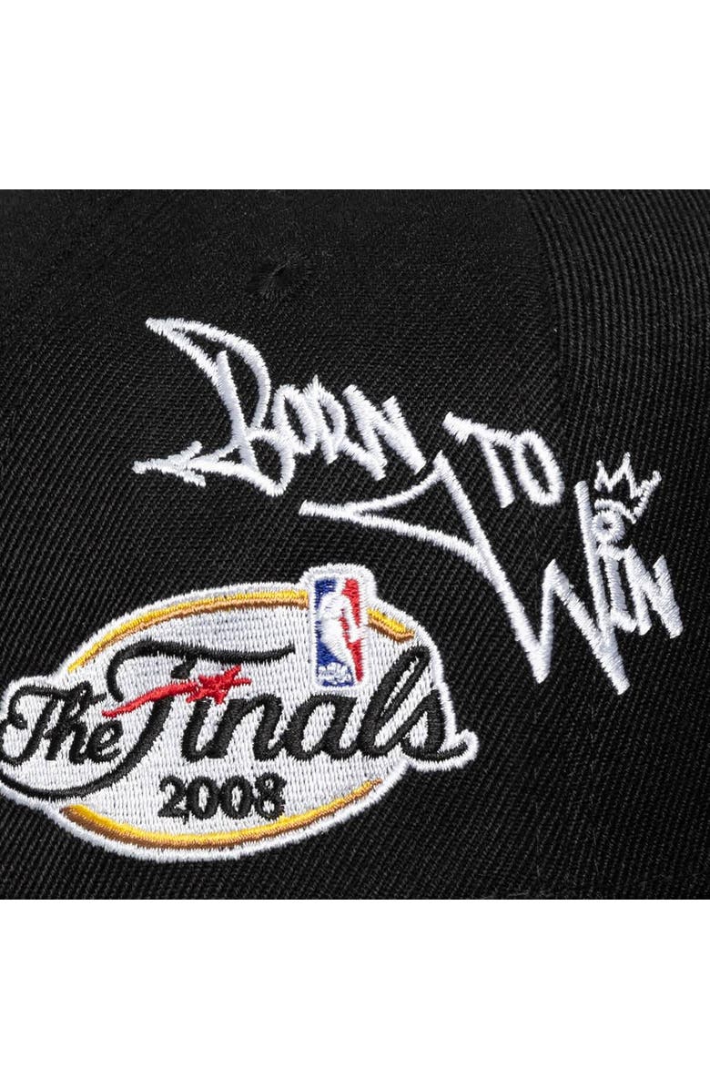 Mitchell & Ness Men's Mitchell & Ness Black Boston Celtics 2008 NBA Finals Born To Win Pro Crown Adjustable Hat, Alternate, color, Black
