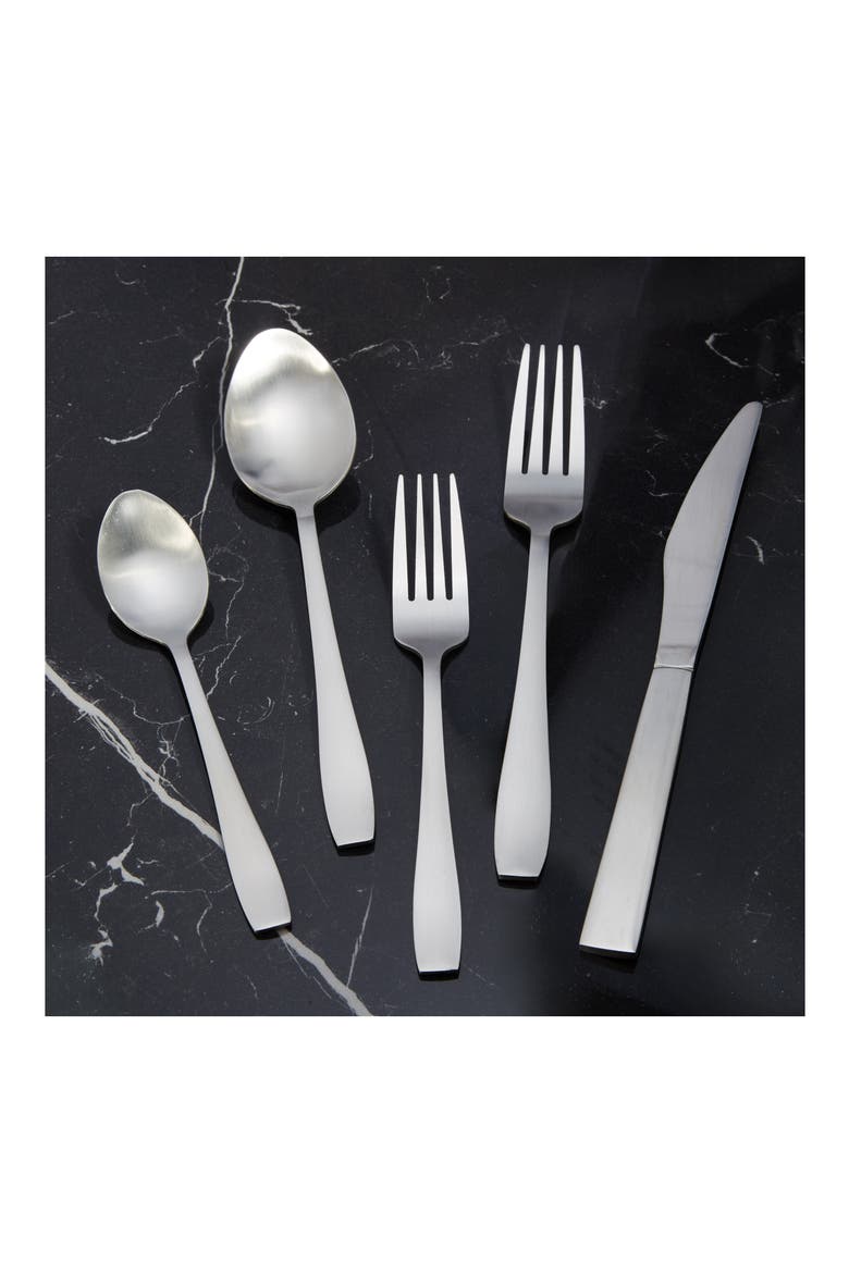 Taper Flatware Set - 20 Piece Set, Alternate, color, SILVER