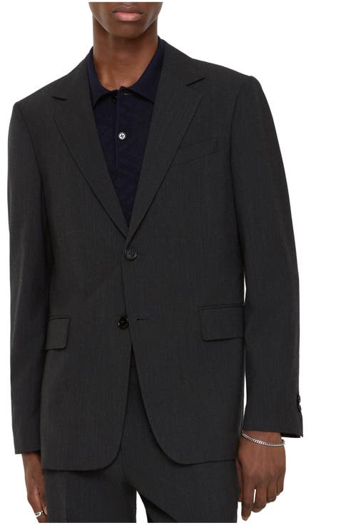 Wool Blend Tailored Jacket