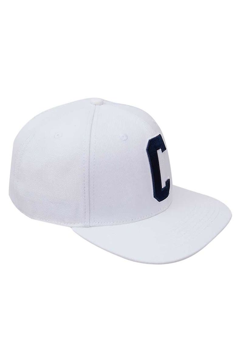 PRO STANDARD Men's Pro Standard White Coppin State Eagles Primary Logo Evergreen Wool Snapback Hat, Main, color, White