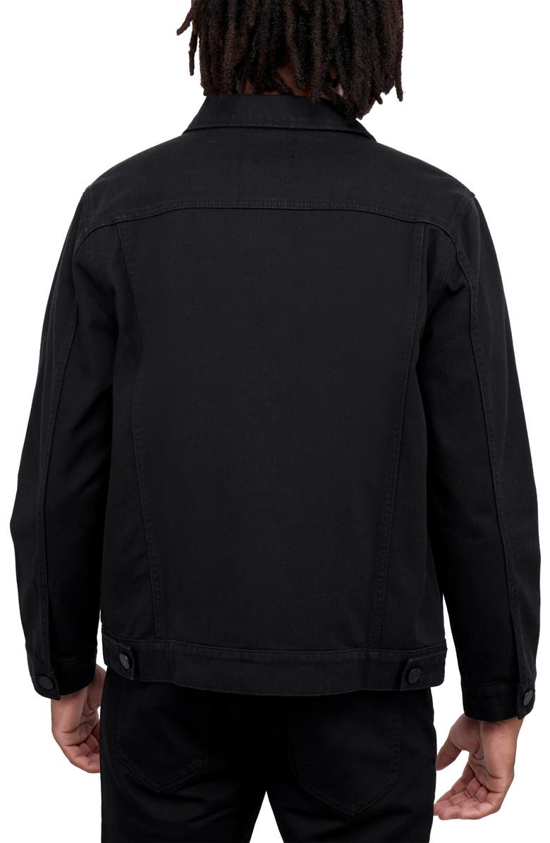 XRAY Slim Washed Denim Jacket, Alternate, color, Jet Black