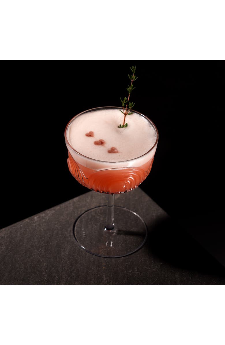 Viski Deco Beau Crystal Coupes Set of 2, Alternate, color, Clear