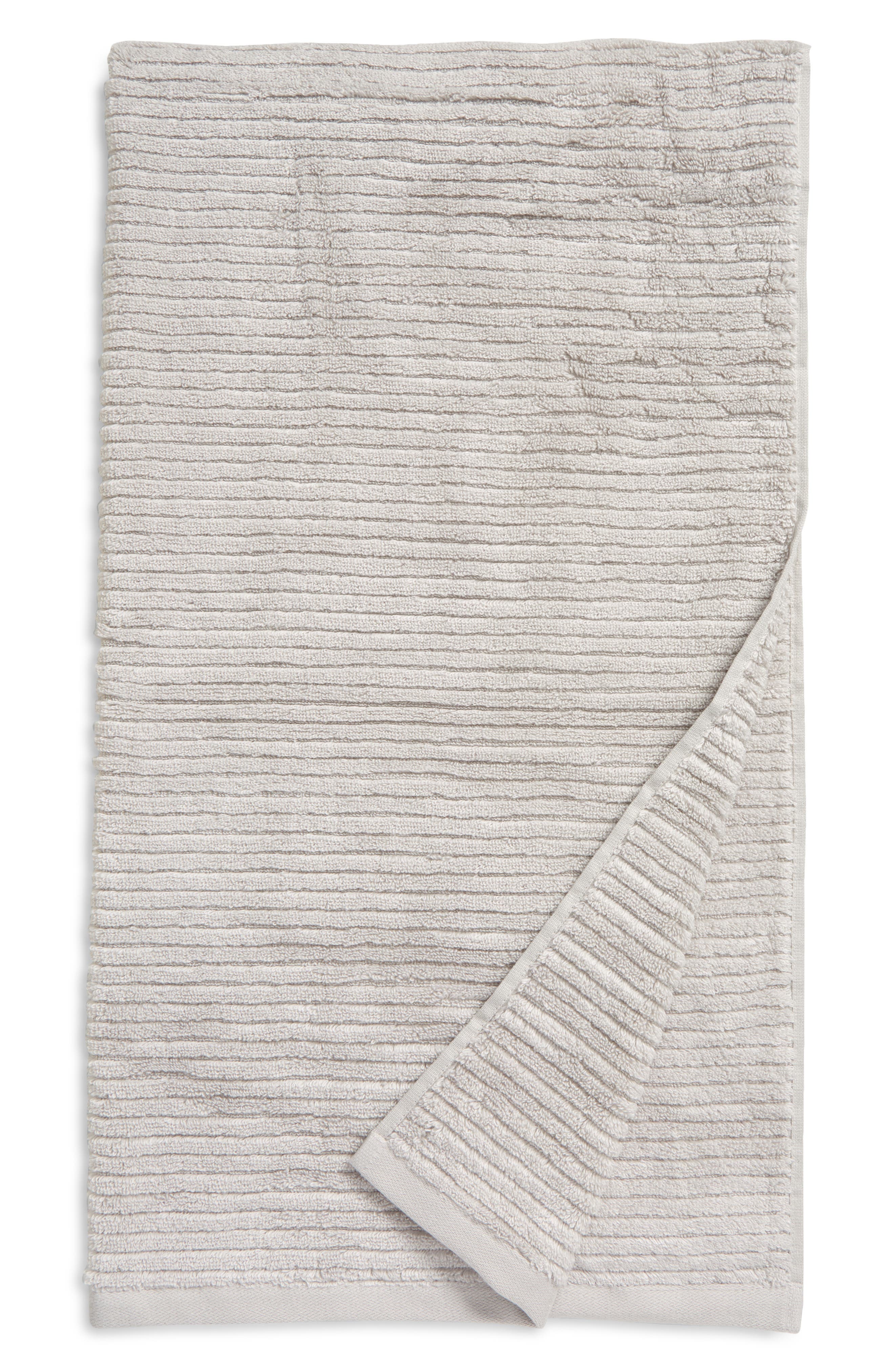 Nordstrom Hydro Ribbed Organic Cotton Blend Bath Towel