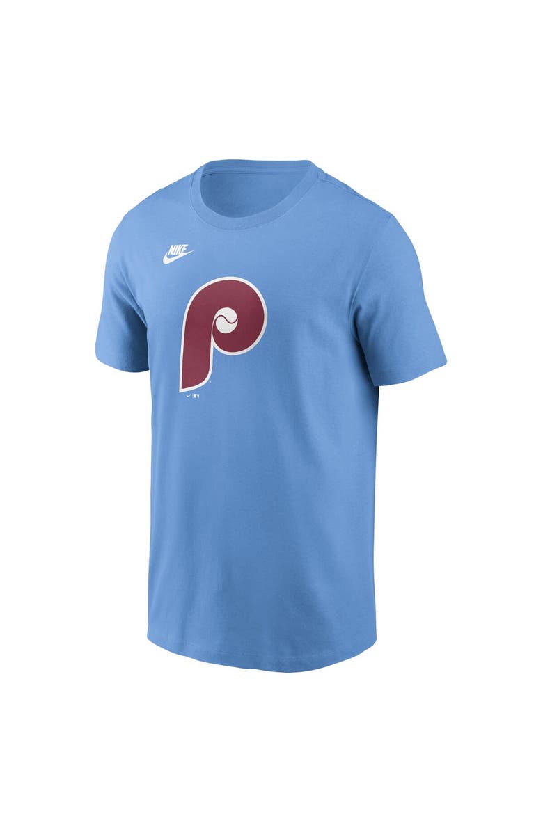 Nike Men's Nike Light Blue Philadelphia Phillies Cooperstown Collection Team Logo T-Shirt, Alternate, color, Light Blue