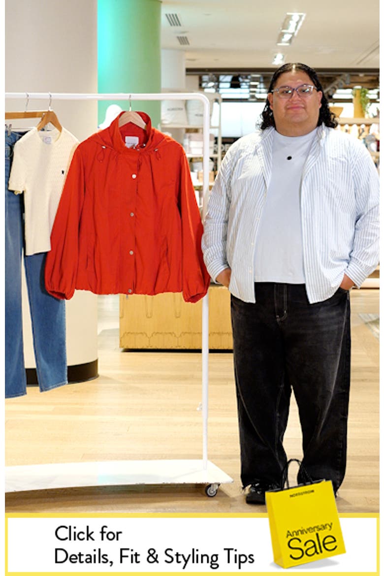 Balloon Hem Hooded Rain Jacket video