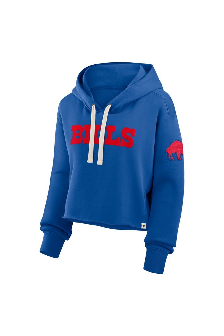 Women's Fanatics Royal Buffalo Bills Oversized Hometown Heritage Cropped Hoodie, Alternate, color, Royal