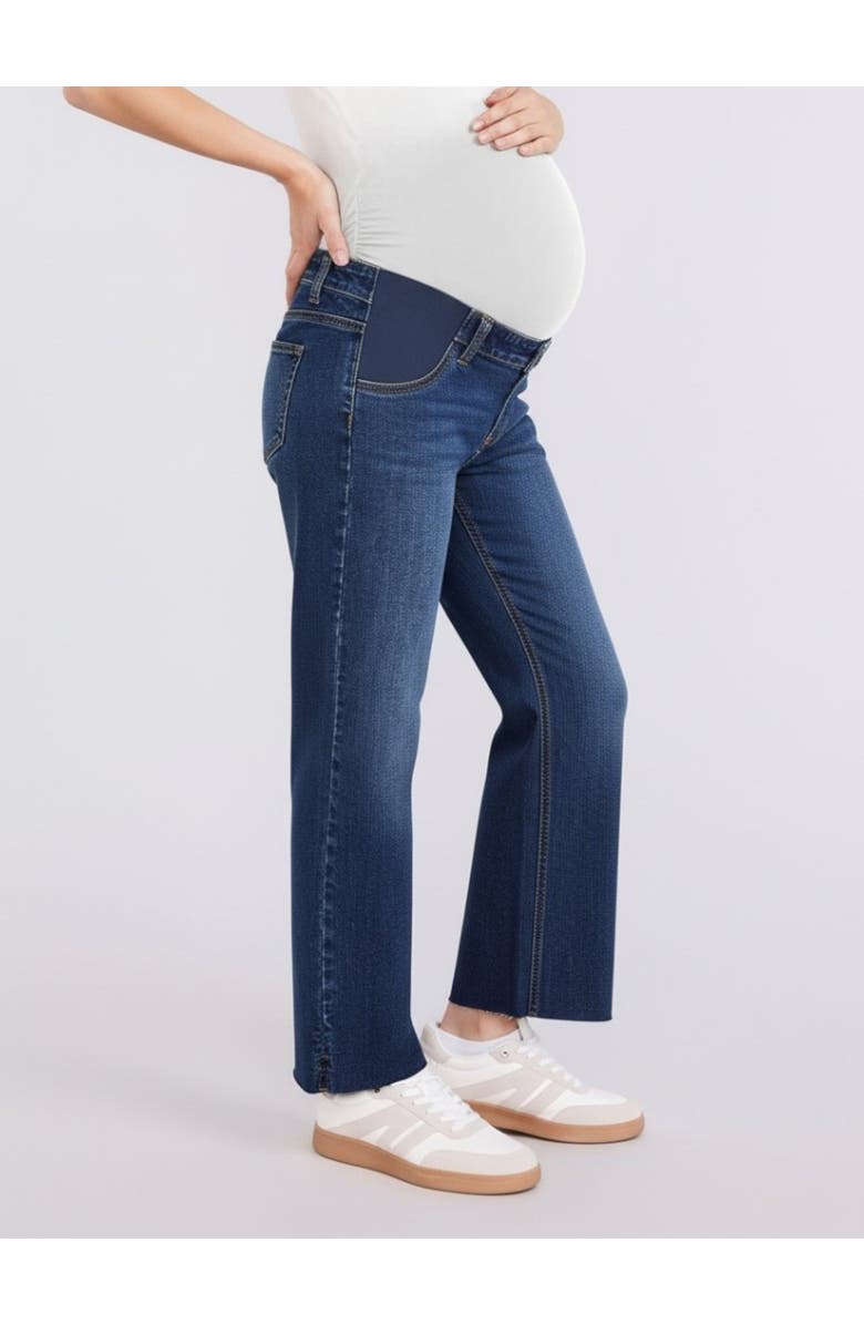 MOTHERHOOD MATERNITY Under the Belly Wide Leg Crop Jeans, Alternate, color, Scion Wash