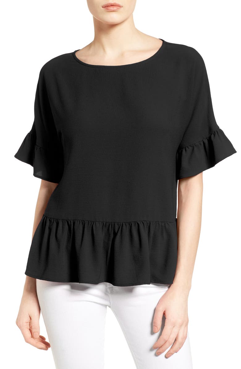 GIBSONLOOK Gibson Ruffle Hem Top, Main, color,