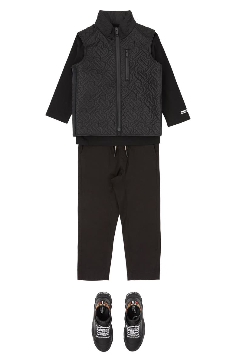Burberry Kids' Giaden TB Monogram Quilted Vest, Alternate, color, 