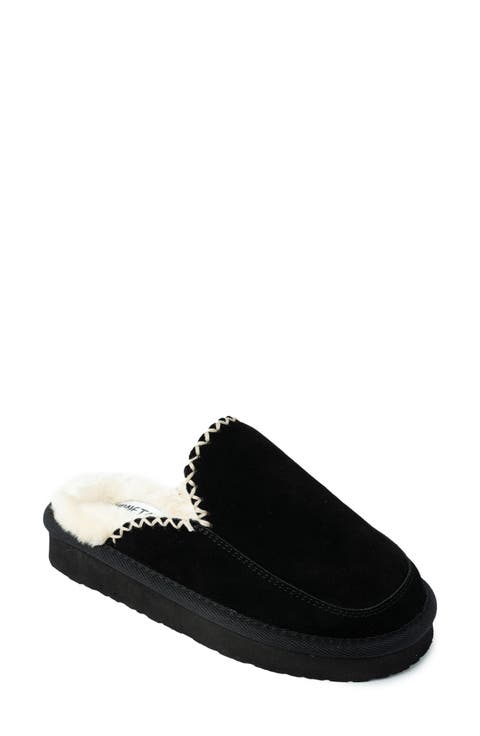Café Faux Fur Scuff Slipper