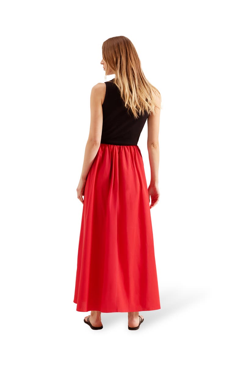 Ro&Zo Cotton Poplin Skirt, Alternate, color, Red