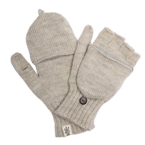 Hand Loom Bryant Fingerless Gloves w/ Flap