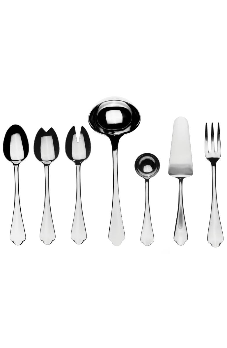Mepra Dolce Vita Serving Set - 7 Pieces, Main, color, Silver